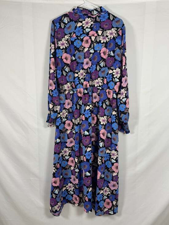 Nicole Miller New York Floral Print Maxi Dress Size 16 - Picture 8 of 10